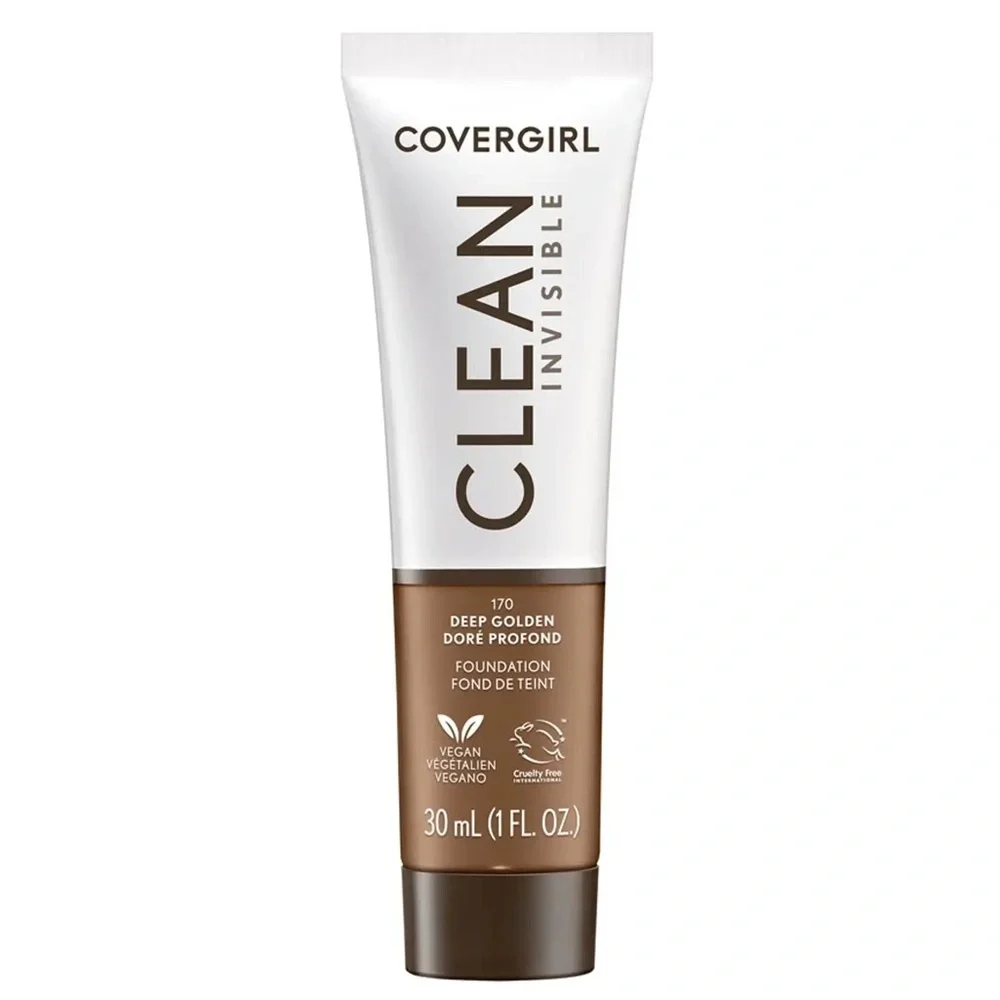 COVERGIRL Clean Invisible Foundation - Deep Golden, NEW